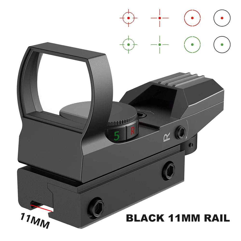 Bestsight Tactical Red Dot Sight 1x Reflex Scope Hunting Optics