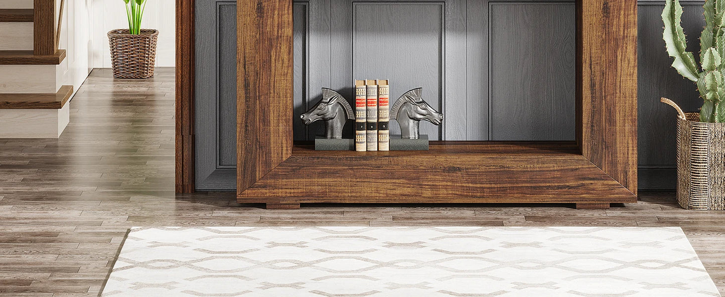 Tribesigns Farmhouse Console Table With Storage For Entryway Living Room