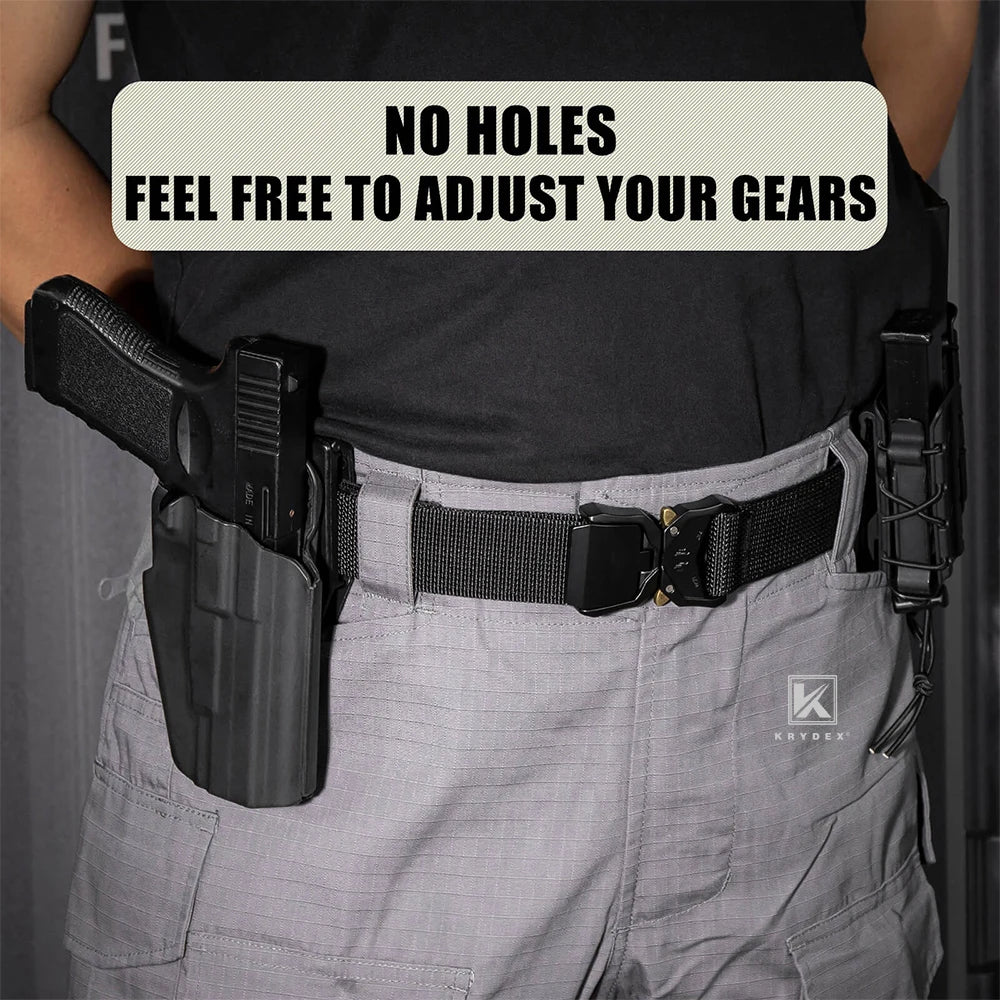 KRYDEX Tactical 2 Ply Riggers Belt with Quick Release Buckle