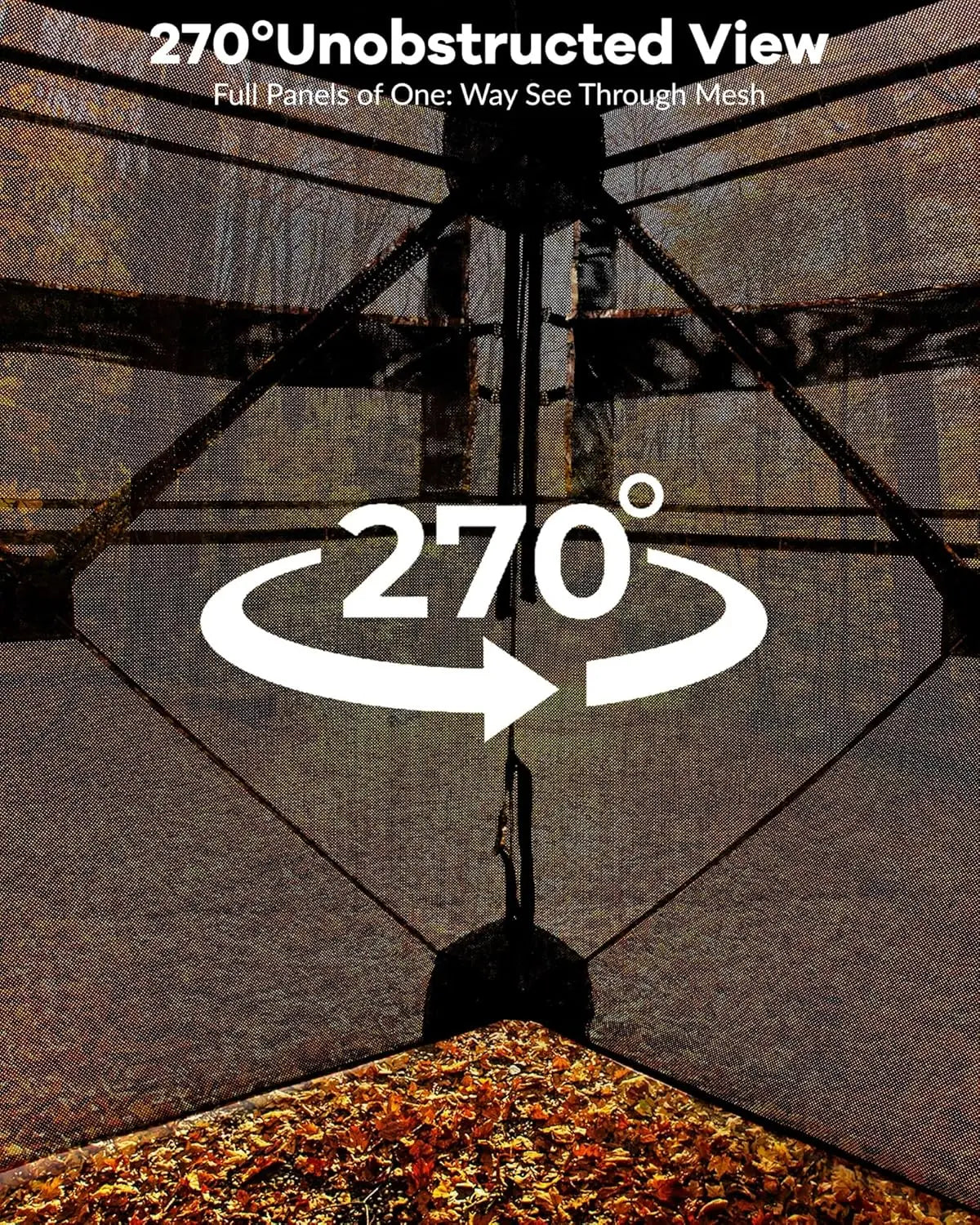 TWISTER.CK Outdoor Hunting Pop Up Ground Blind For 4-6 People