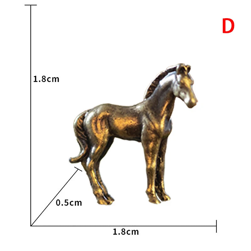Pottery Horse Figurine Feng Shui Desktop Ornament Statue