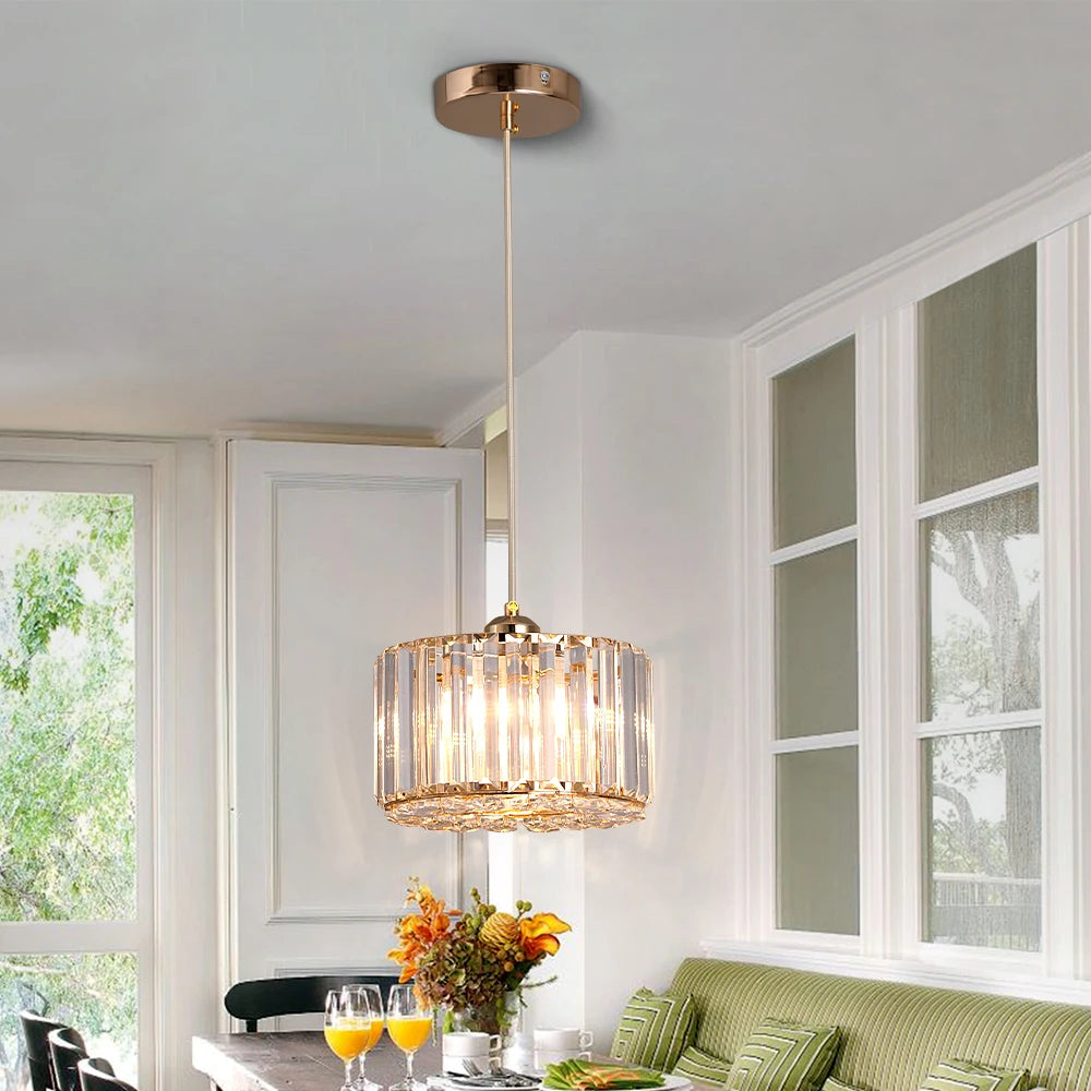 GreeLustr Modern Pendant Light Luxury Crystal Chandelier Ceiling Lamp