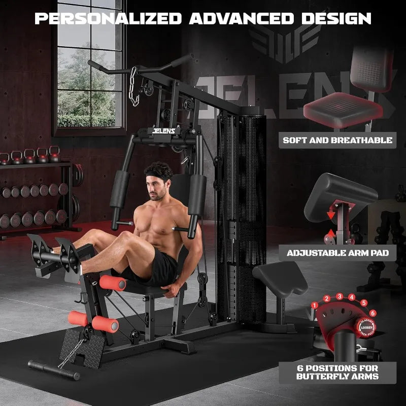 None JELENS H11 Home Gym Multifunctional Equipment With 150 LBS
