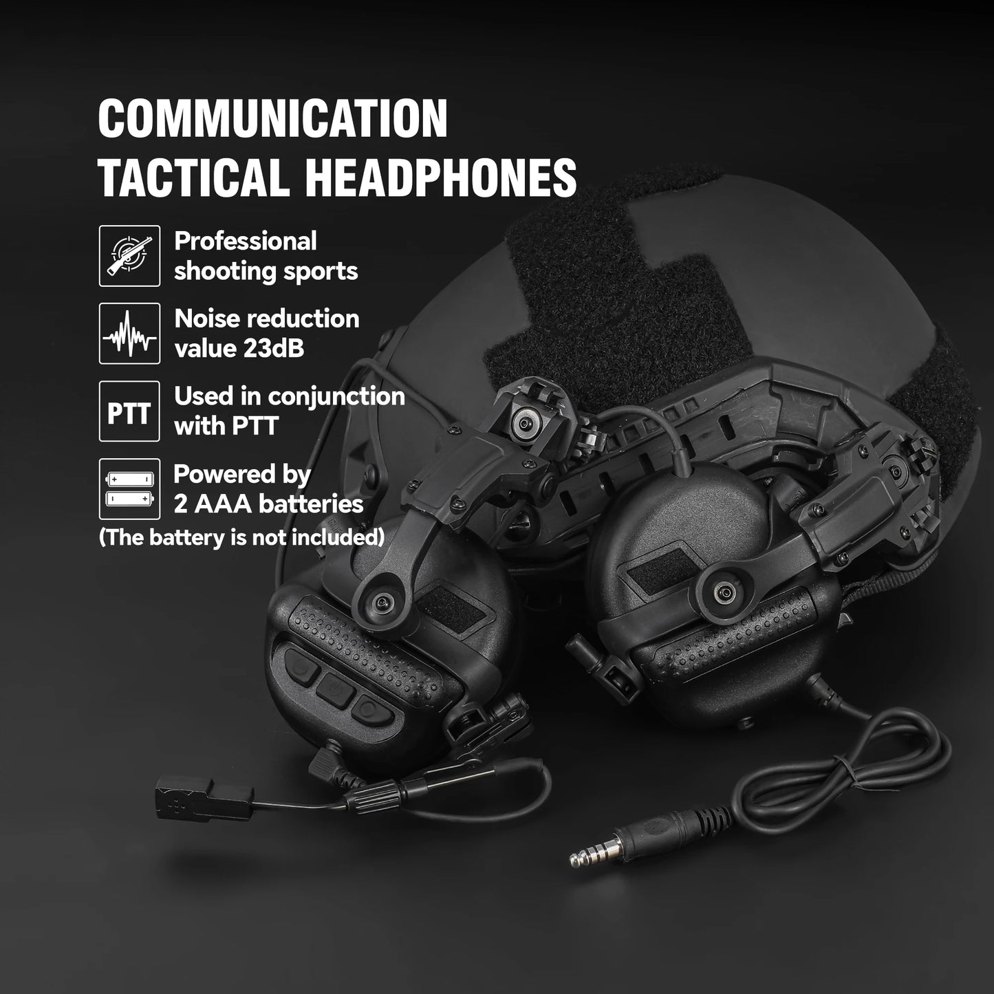 ARM NEXT Army Shooting Earmuffs Tactical Headset With Noise Reduction