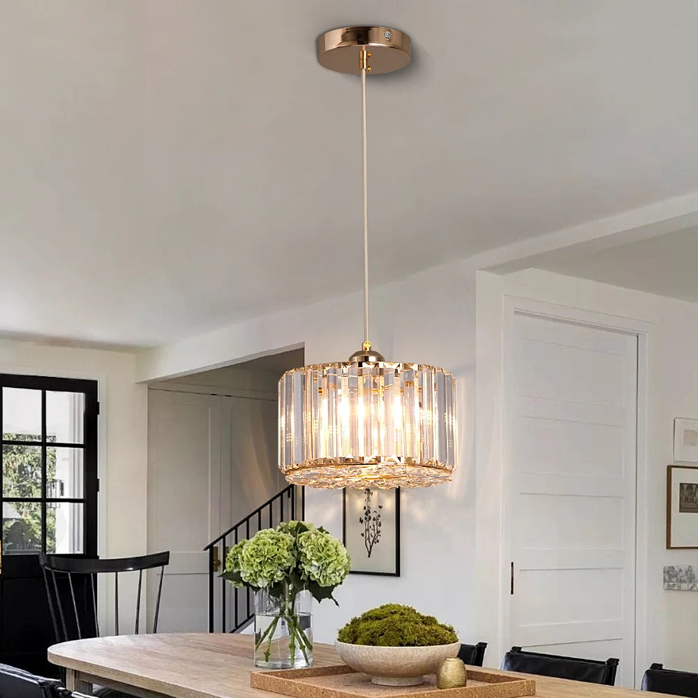 GreeLustr Modern Pendant Light Luxury Crystal Chandelier Ceiling Lamp