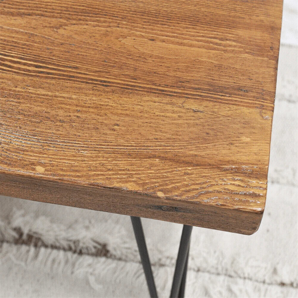 Rustic Square Pine Wood Coffee Table For Living Room Furniture