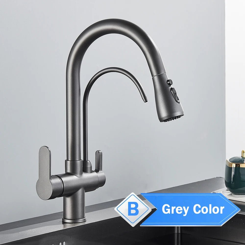 Rozin Purification Kitchen Faucet With Pull Out Spray