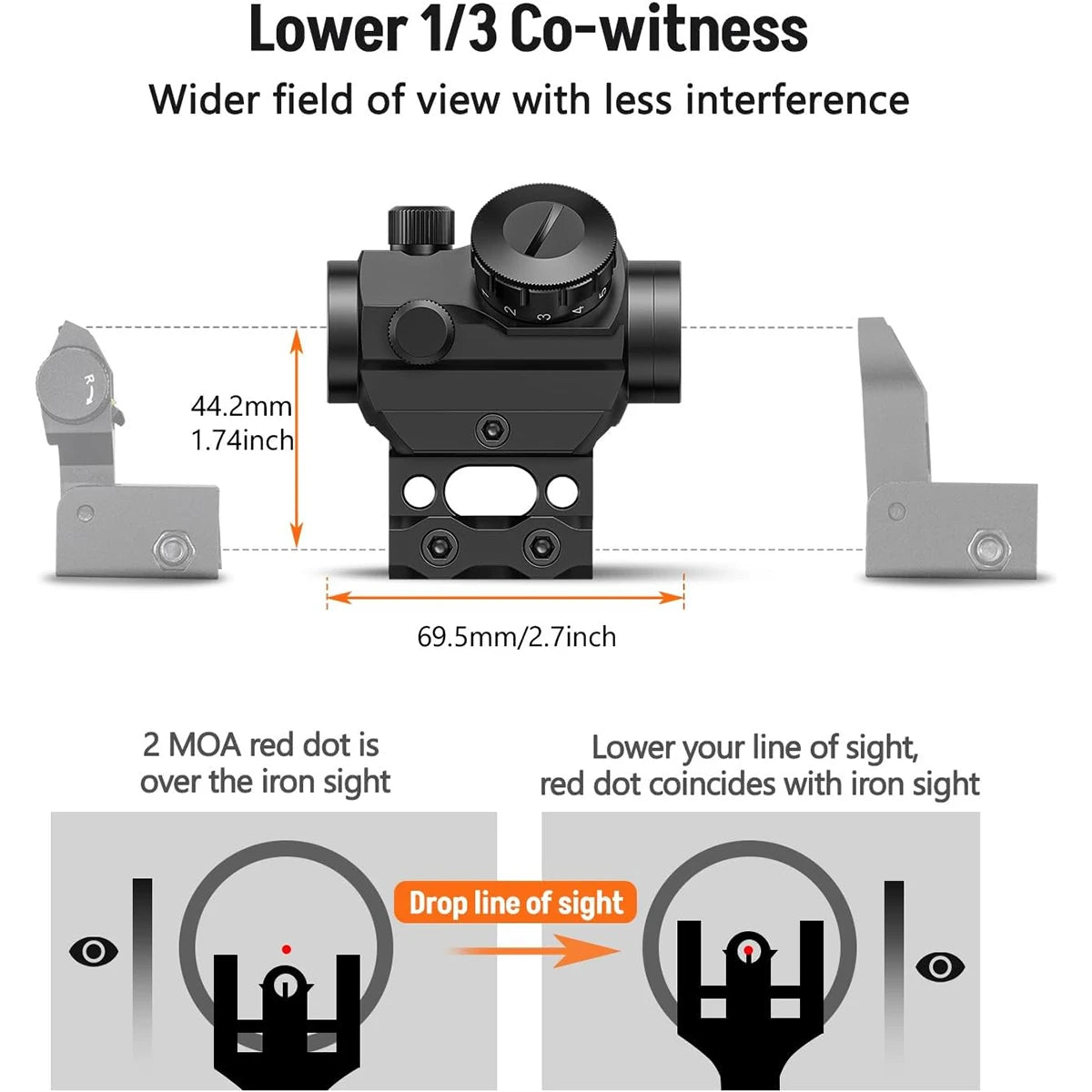 Nabila Red Dot Sight Reflex For Rifle Waterproof Performance