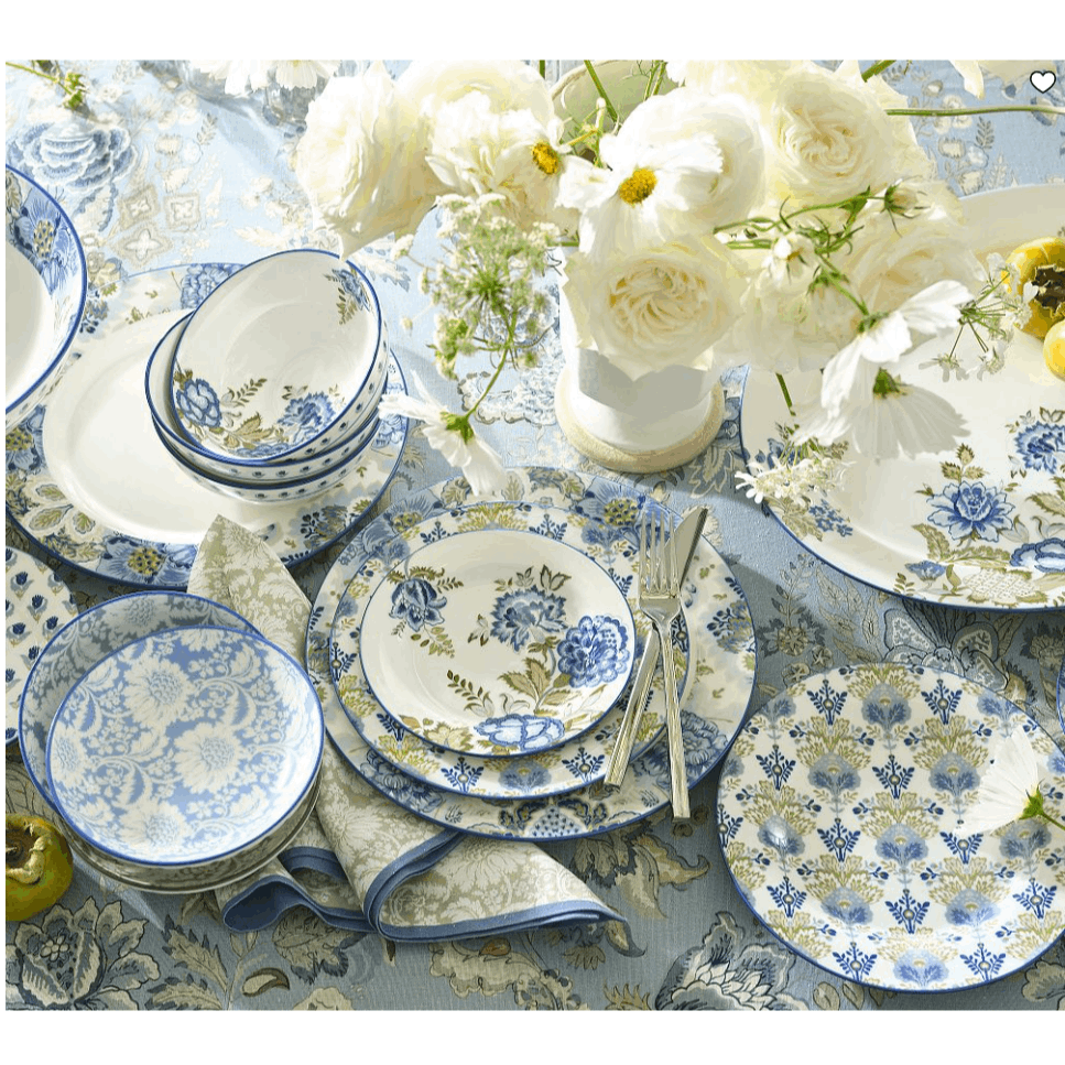 Kravet Arboretum Stoneware Dinnerware Set Elegant Nature Inspired Design