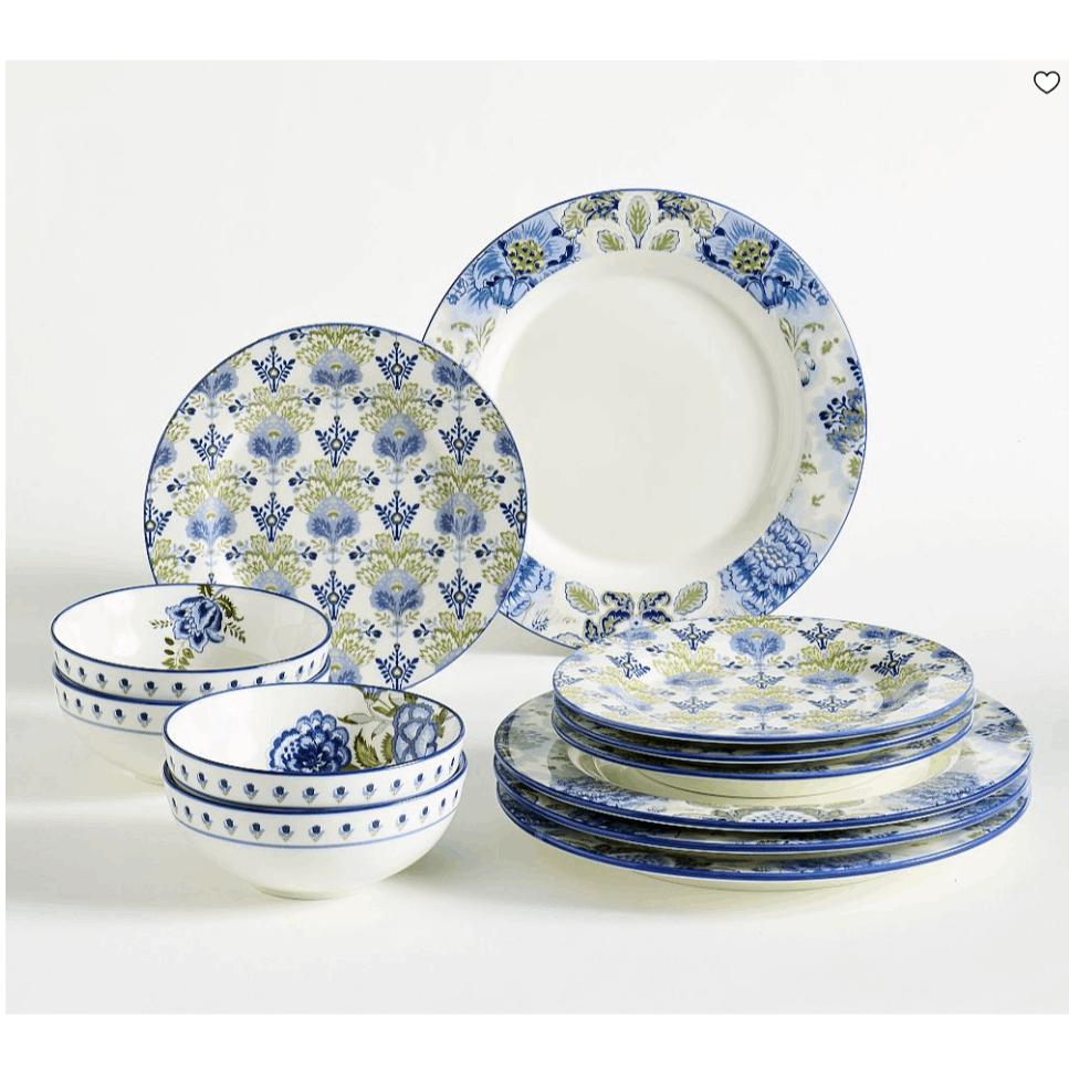 Kravet Arboretum Stoneware Dinnerware Set Elegant Nature Inspired Design
